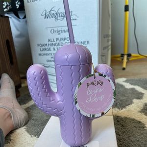 Pink Sky Cactus Sipper Cup